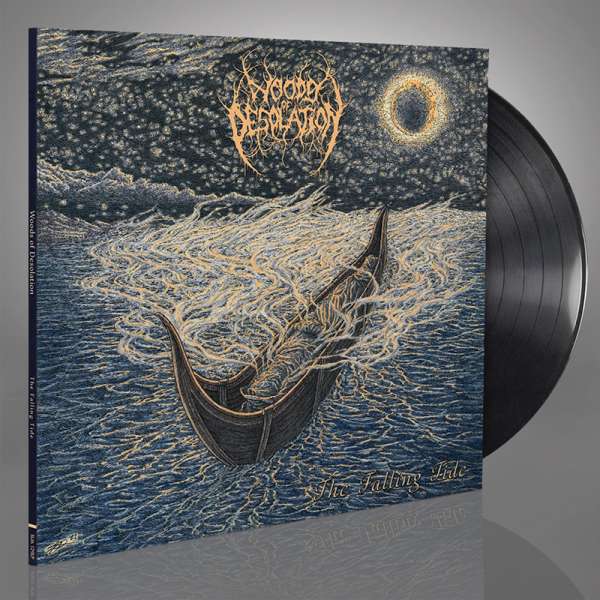 WOODS OF DESOLATION - The Falling Tide - Ltd. BLACK LP