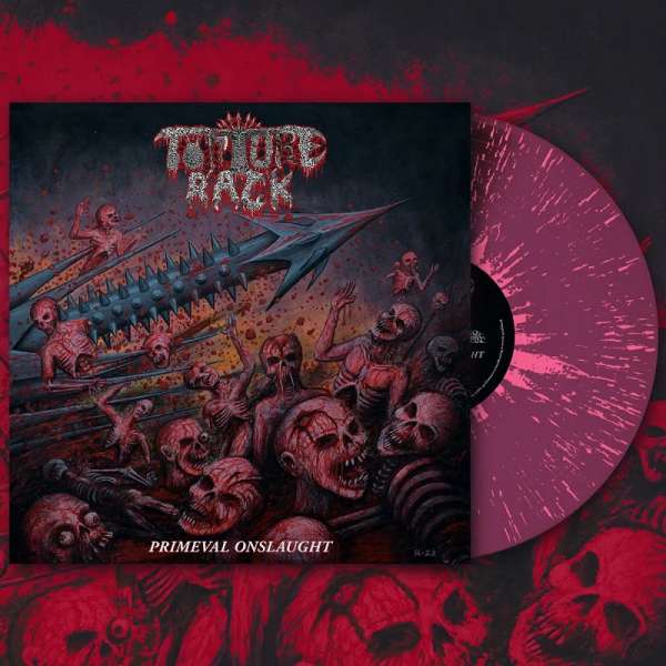 TORTURE RACK - Primeval Onslaught - Ltd. Hot Pink Splatter LP