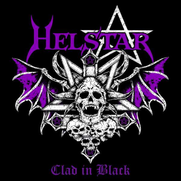 HELSTAR - Clad In Black - Ltd. WHITE LP