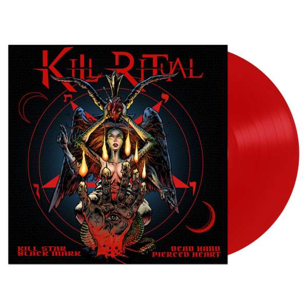 KILL RITUAL - Kill Star Black Mark Dead Hand Pierced Heart - Ltd. RED LP