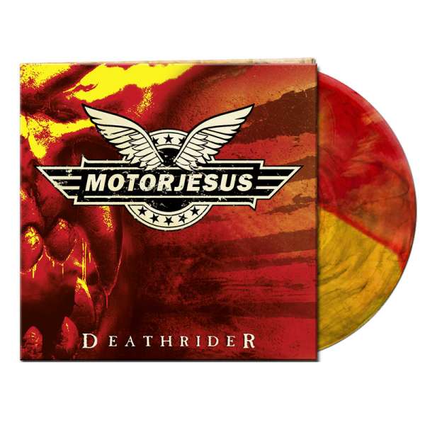 MOTORJESUS - Deathrider - Ltd. Gatefold YELLOW/RED/ORANGE w/ BLACK SMOKE LP