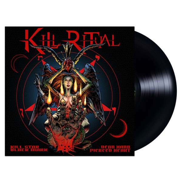 KILL RITUAL - Kill Star Black Mark Dead Hand Pierced Heart - Ltd. BLACK LP