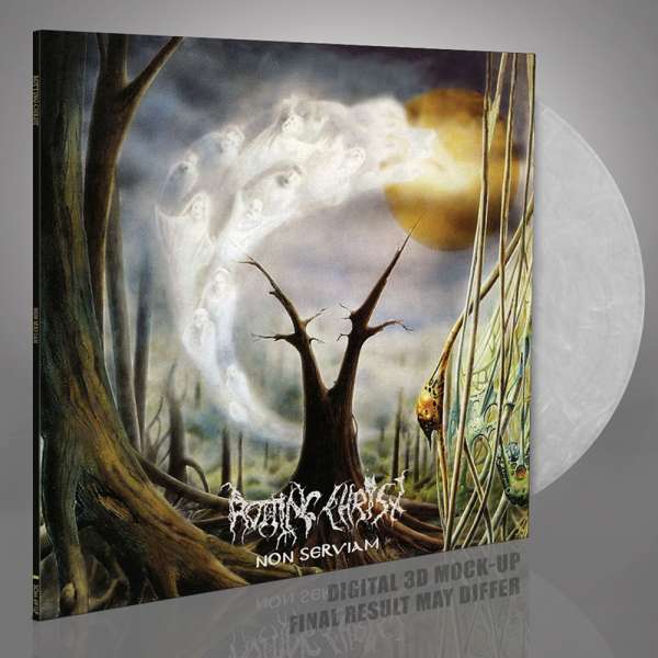 ROTTING CHRIST - Non Serviam - Ltd. CRYSTAL CLEAR &amp; WHITE MARBLED LP